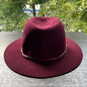 HAT ATTACK hat 100% wool burgundy